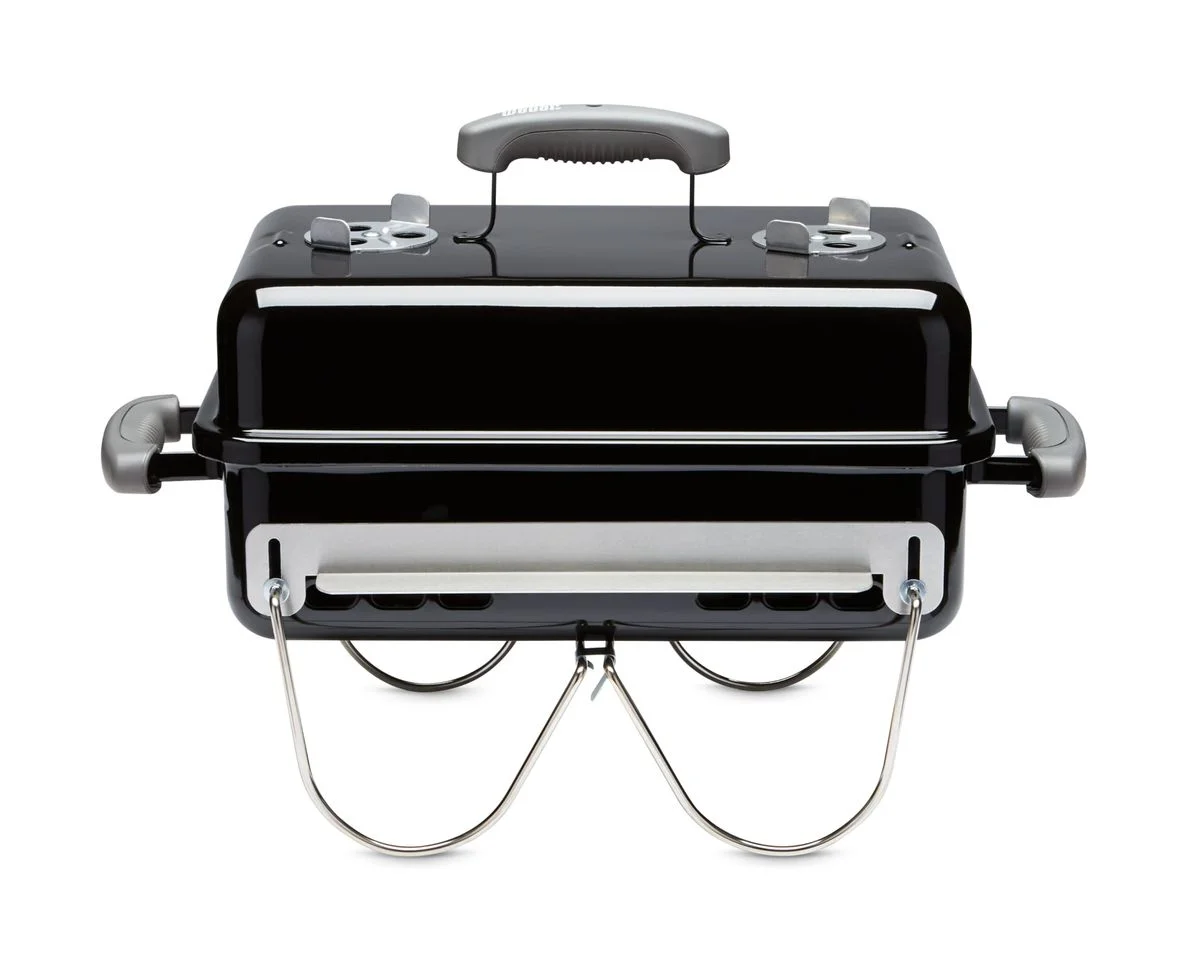 Weber Go-Anywhere Charcoal Grill 1500763 American Version with Charcoal Rails, Handles & Split Grills