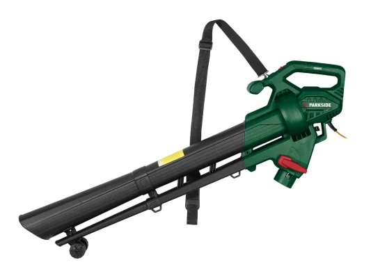 Parkside 3-in-1 Electric Leaf Blower Vacuum Shredder 2600W 34L 270km/h 10m Cable